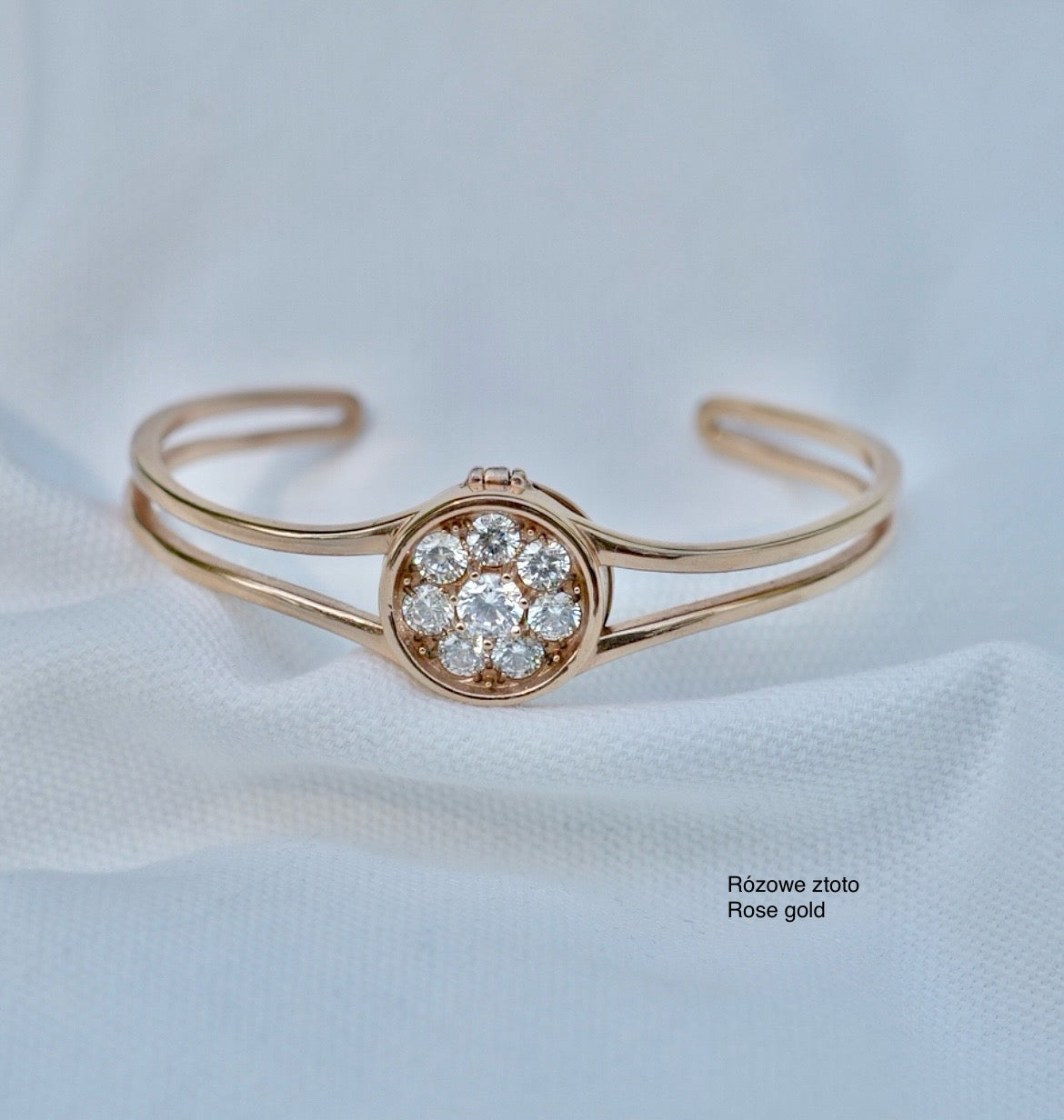 Bangle Premium Collection - White zircons