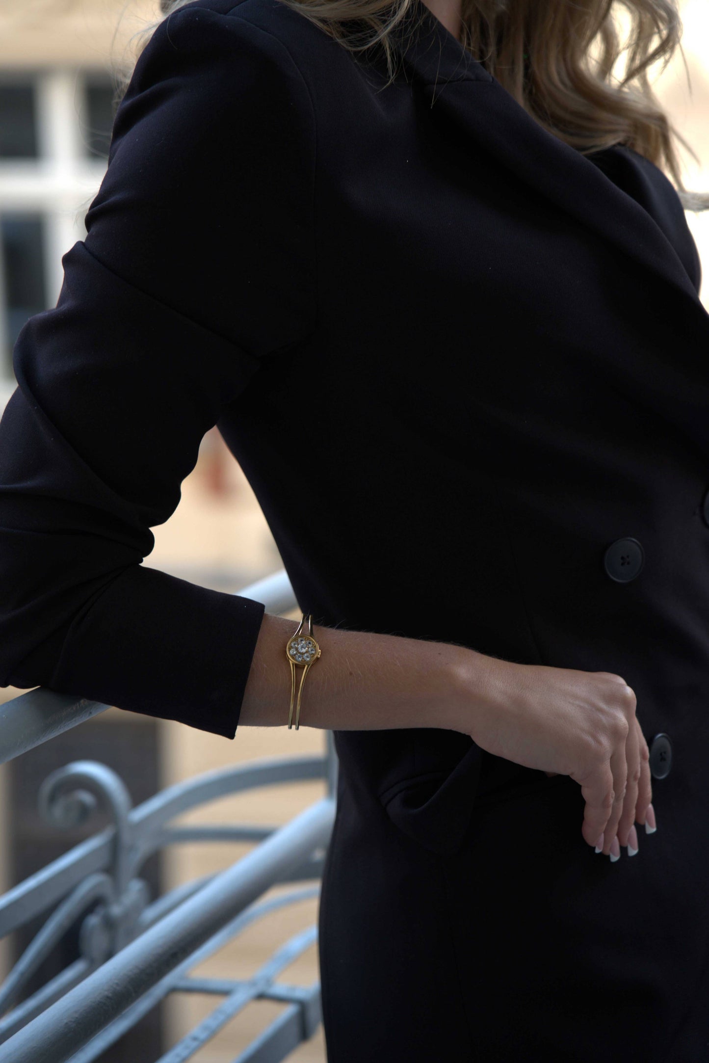 Bangle Premium Collection - White zircons