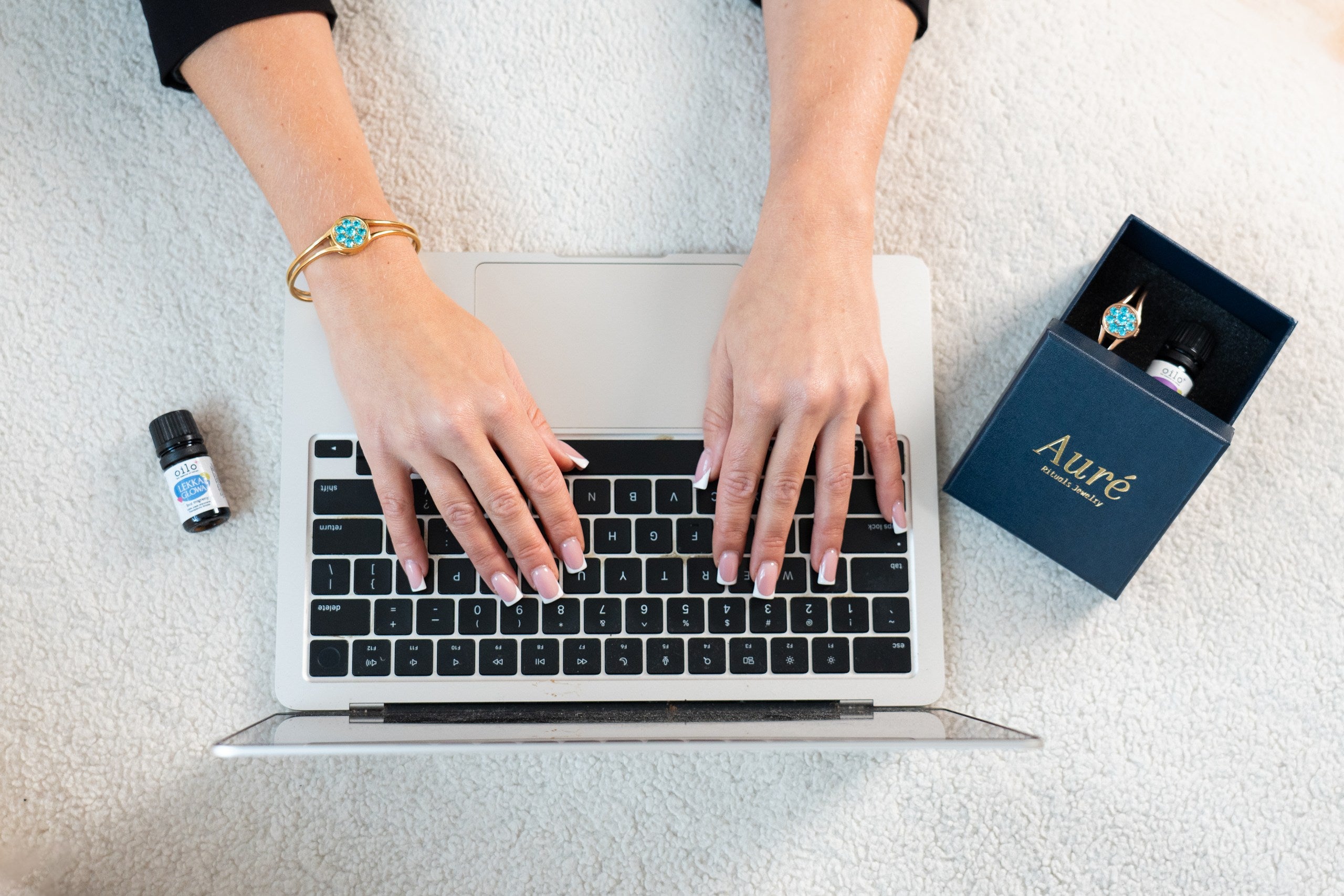 Bransoletka Premium Collection - niebieskie cyrkonie